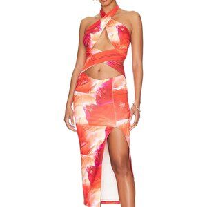 Superdown Pixie Halter Midi Dress